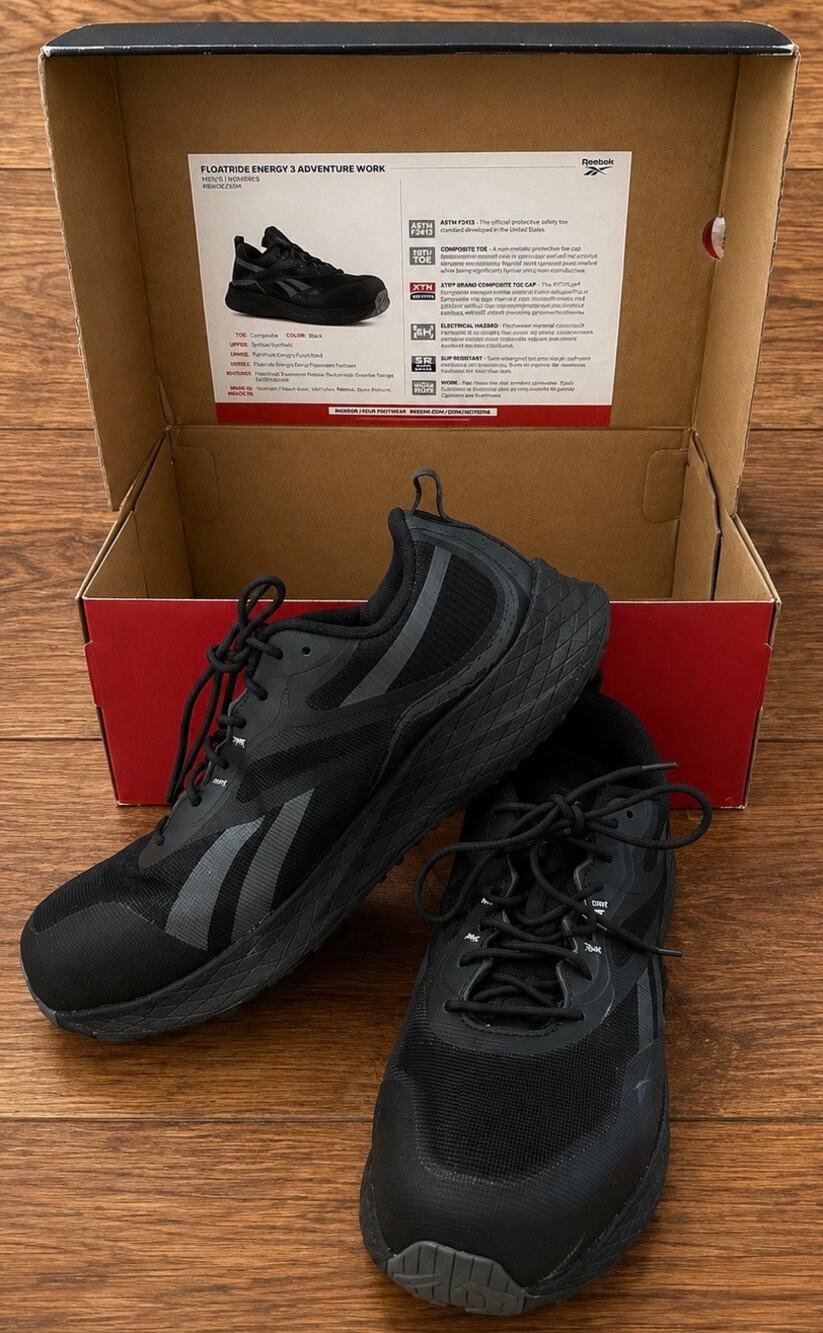 Reebok Floatride Energy 3 Adventure Work Shoes Men’s 8W Composite Toe RB3490